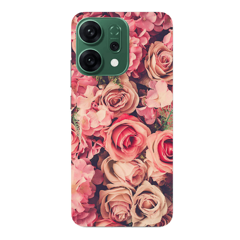 Oppo RENO 14 Bud Roses Transparent Silicone TPU Θήκη